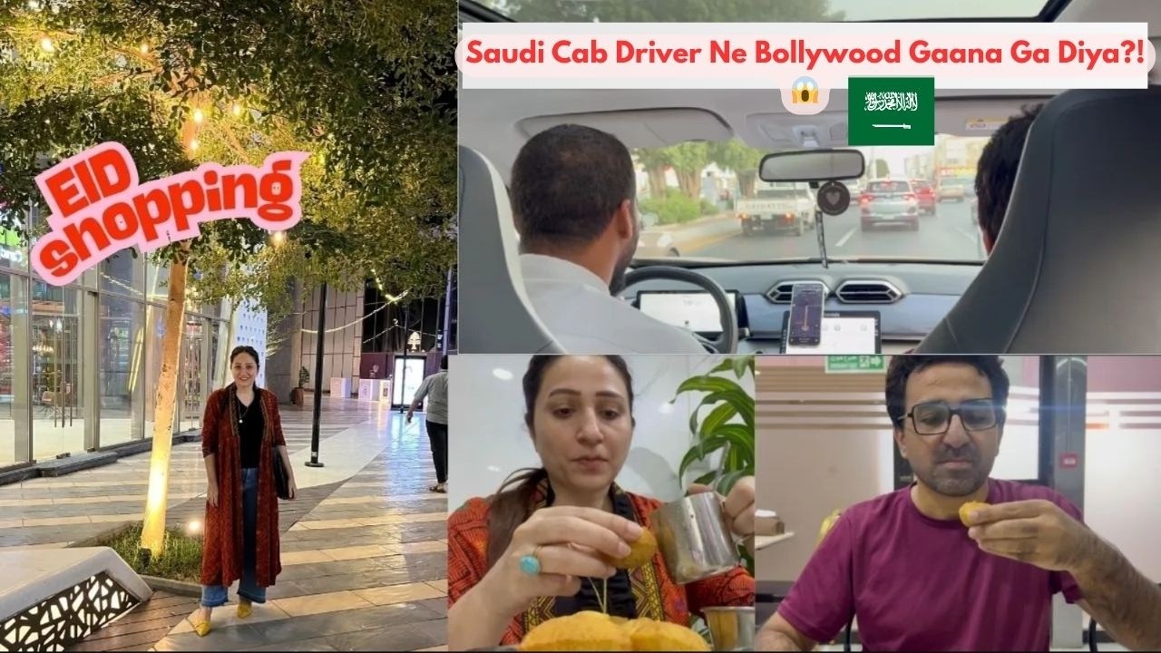 Saudi Cab Driver Ne Bollywood Gaana Ga Diya?! 😱 | Eid Prep Gone Wrong 😭 || Iman and Moazzam Vlog#29