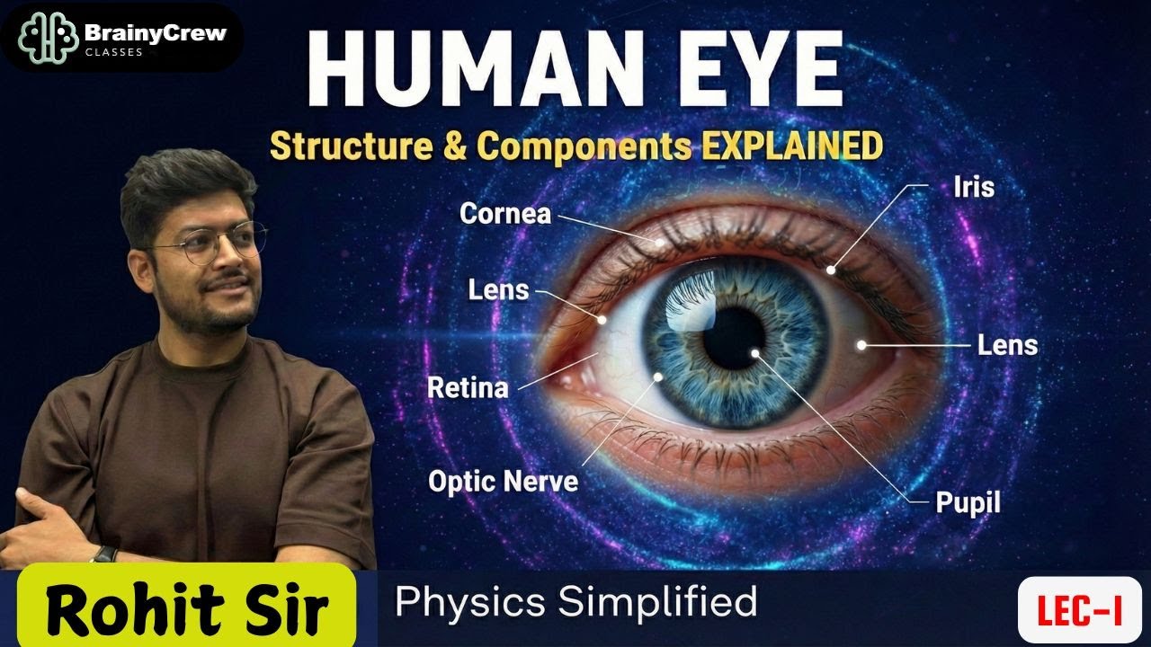 You See Everything Upside Down. Here’s Why. |Human Eye and the colourful world| Lec-1
