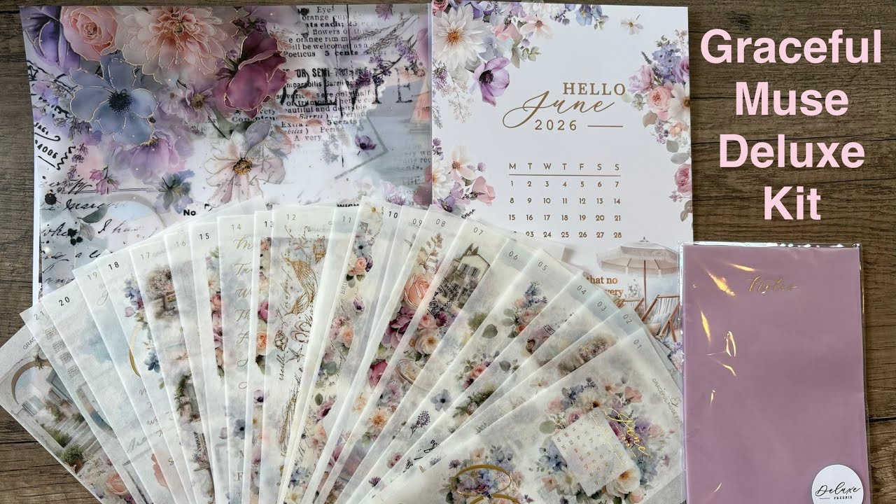 Я перешла на делюкс-набор Graceful Muse Paperie ✿ Распаковка июня