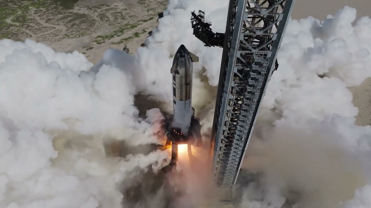 STATIC FIRE! Starship S37 On SpaceX Starbase Pad 1