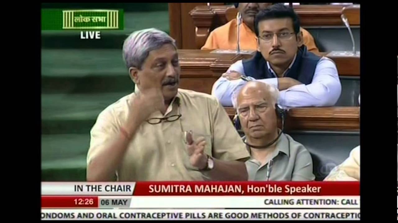 RM Shri Manohar Parrikar's speech on AgustaWestland deal in lok sabha, 06.05.2016
