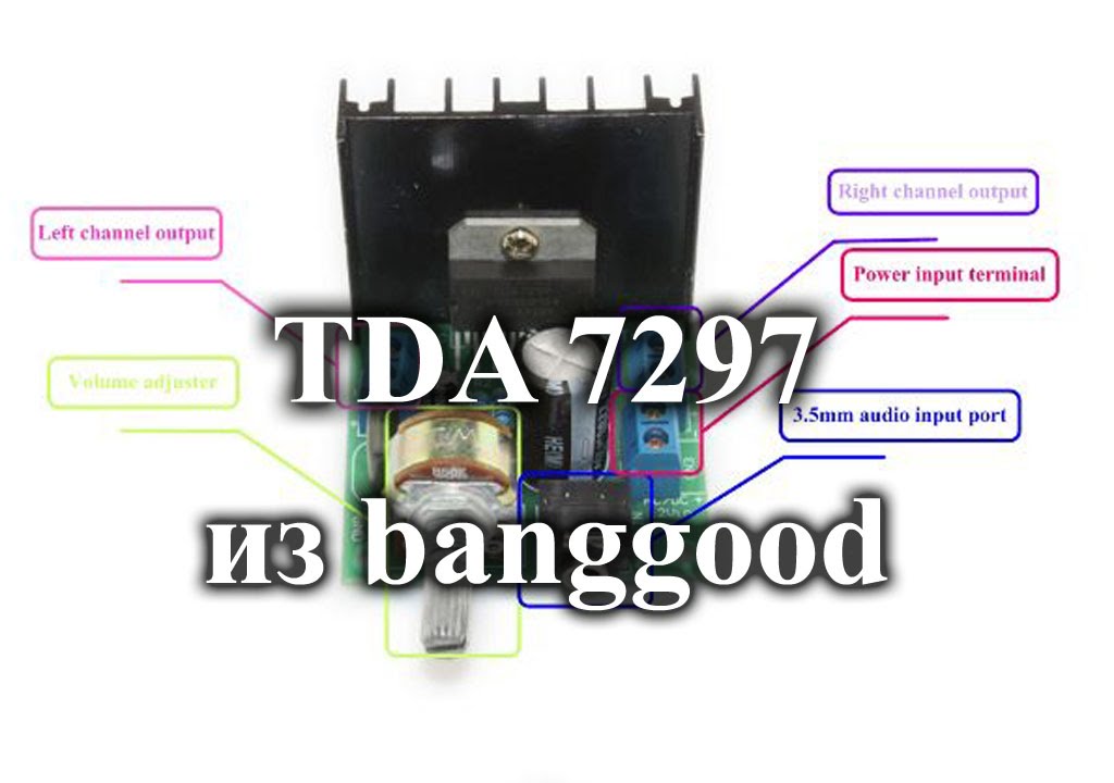 Самый полный обзор усилителя на TDA7297 из Китая. banggood.com