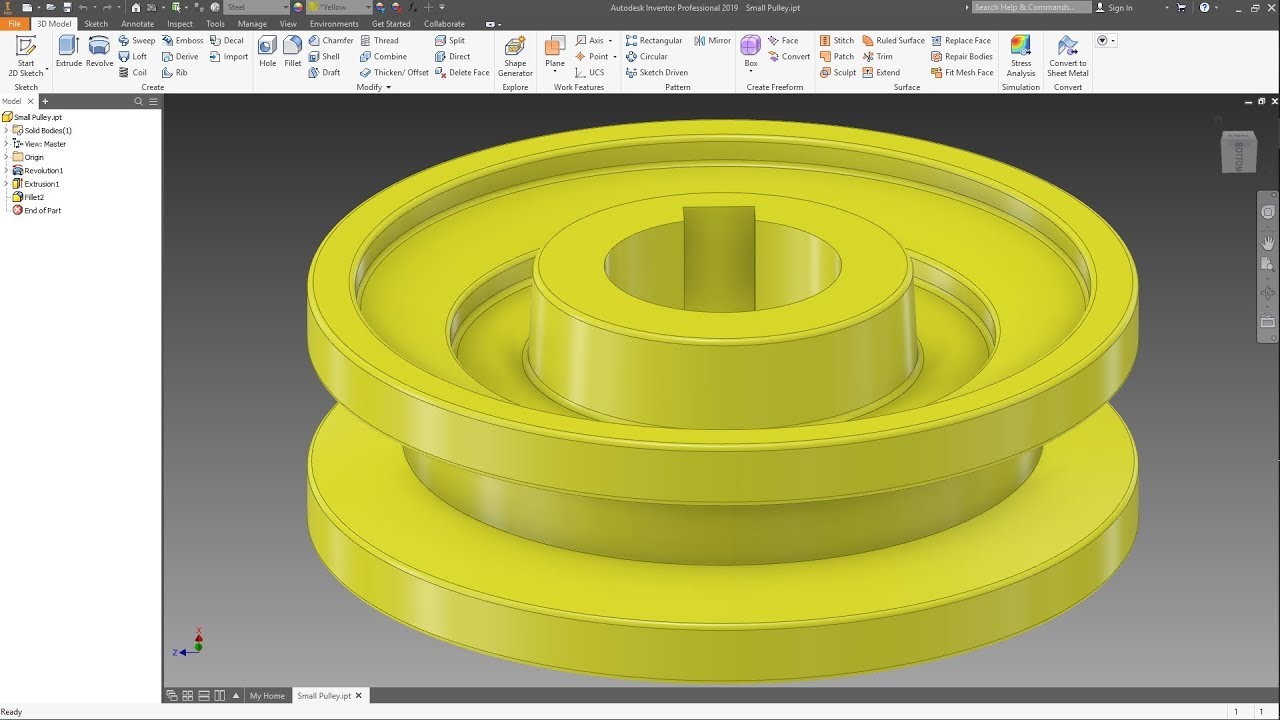 INVENTOR 2019 - SMALL PULLEY