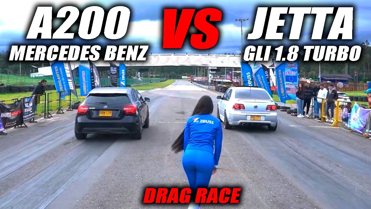Jetta 1.8 Turbo VS Mercedes A200 🔥Fullcars Drag Race