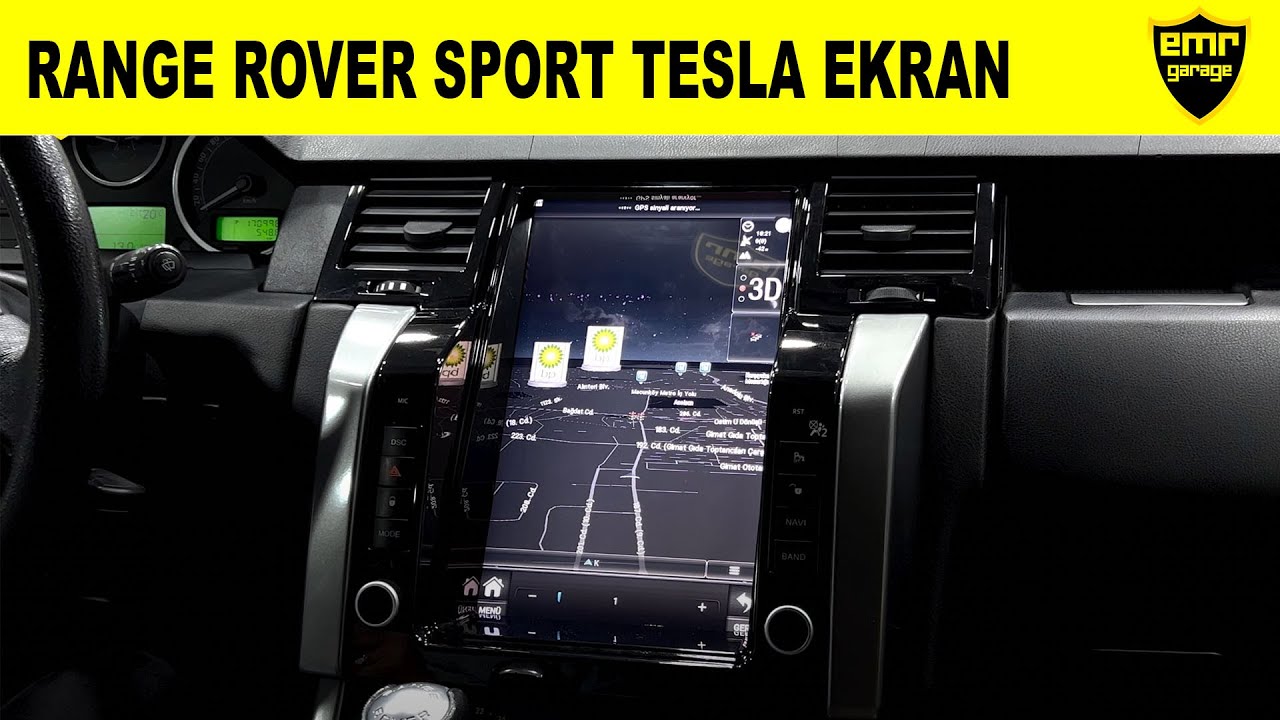 Range Rover Sport Tesla ekran android multimedya sistemi Myway - Emr Garage Ankara