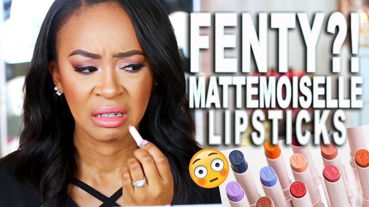 NEW!! FENTY BEAUTY MATTEMOISELLE LIPSTICK REVIEW + SWATCHES | HIT OR MISS?! ♡ Fayy Lenee Beauty