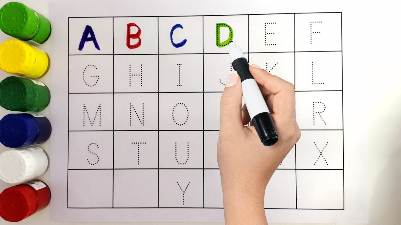 Алфавит, песенка про алфавит, ABCD, от А до Я, детские стишки, сборник для письма по пунктирным л...