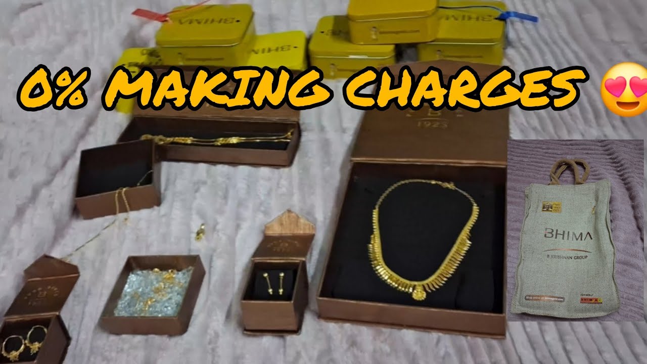 Gold Lena Hai? 💛 Bhima 0% Making Charges | My Jewelry Collection....
