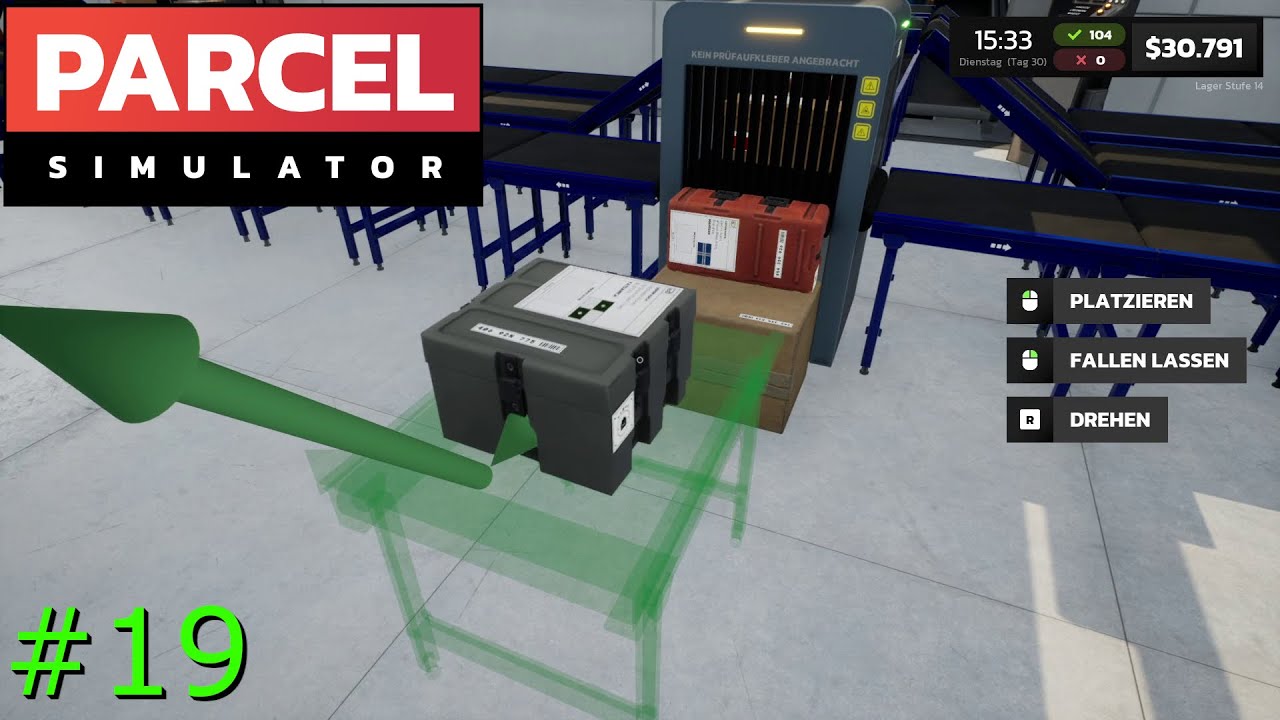 Pakete in die Halle werfen - Parcel Simulator - Gameplay deutsch