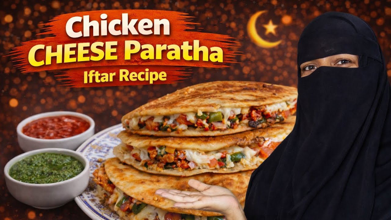 Cheesy Chicken Paratha Recipe | Crispy & Juicy Stuffed Paratha | Easy Iftar Special