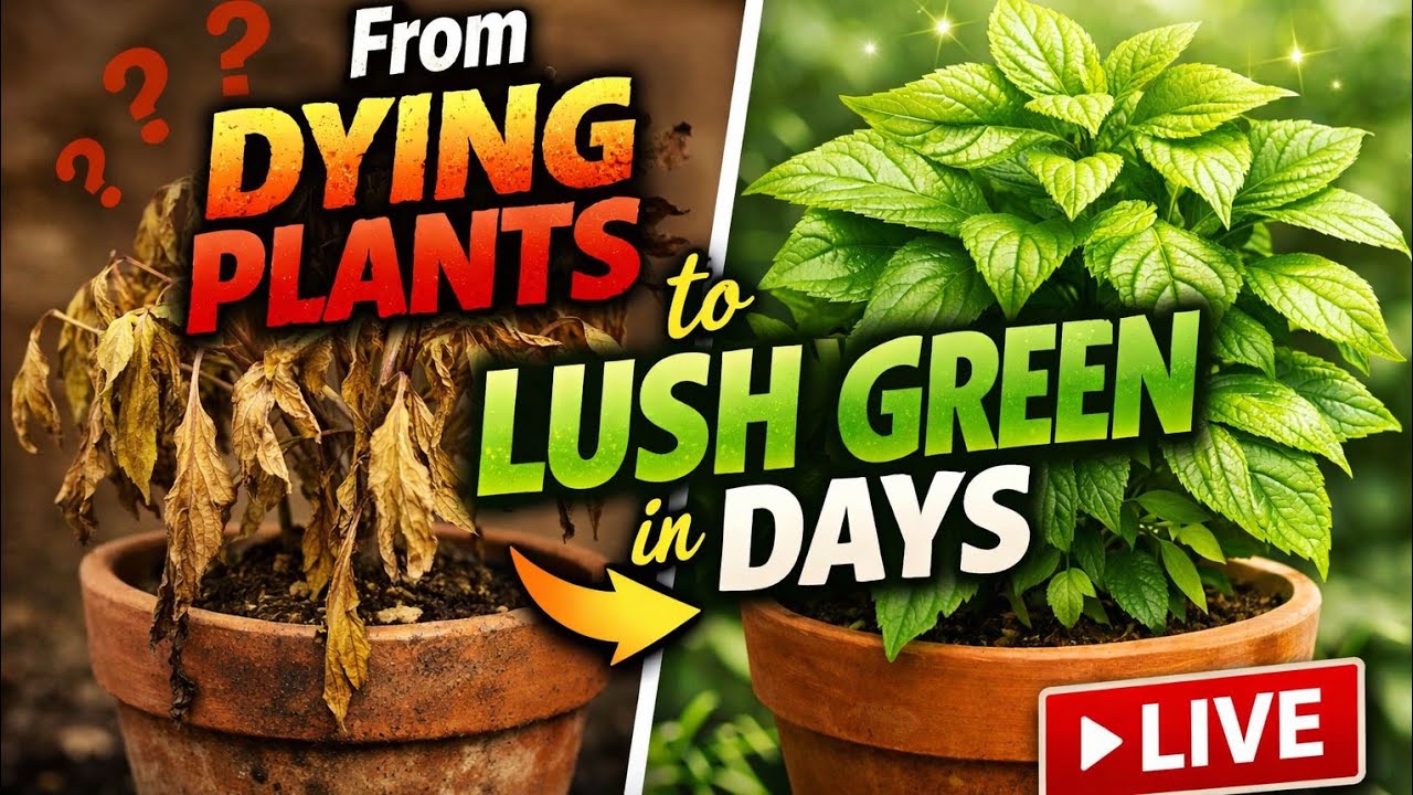 🌼“From Dying Plants to Lush Green in Days 🌿 LIVE”||@GardeningBP