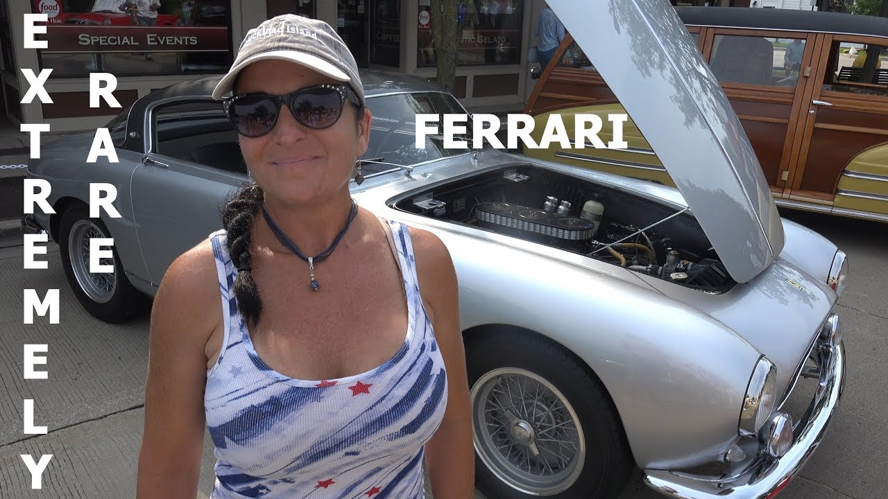 Rare 1955 FERRARI GT EUROPA -  Concours d Elegance in 4k video
