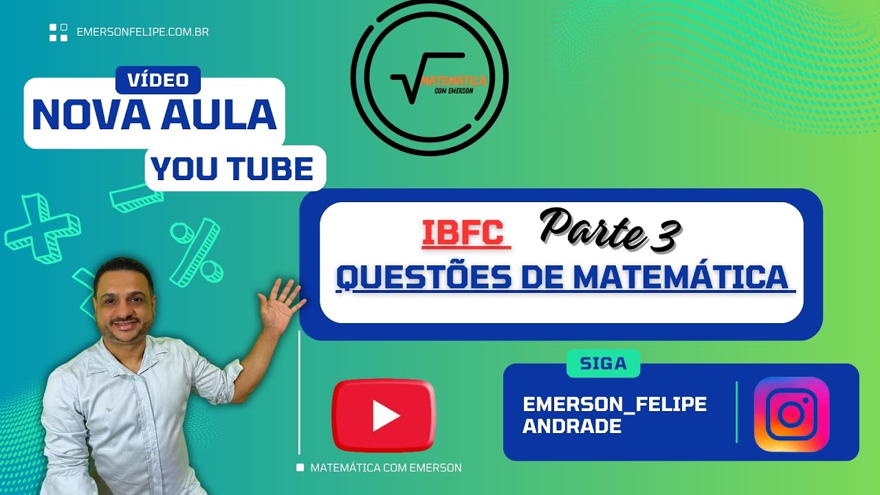 Concurso Correios, Resolução Exercícios de Matemática da Banca IBFC