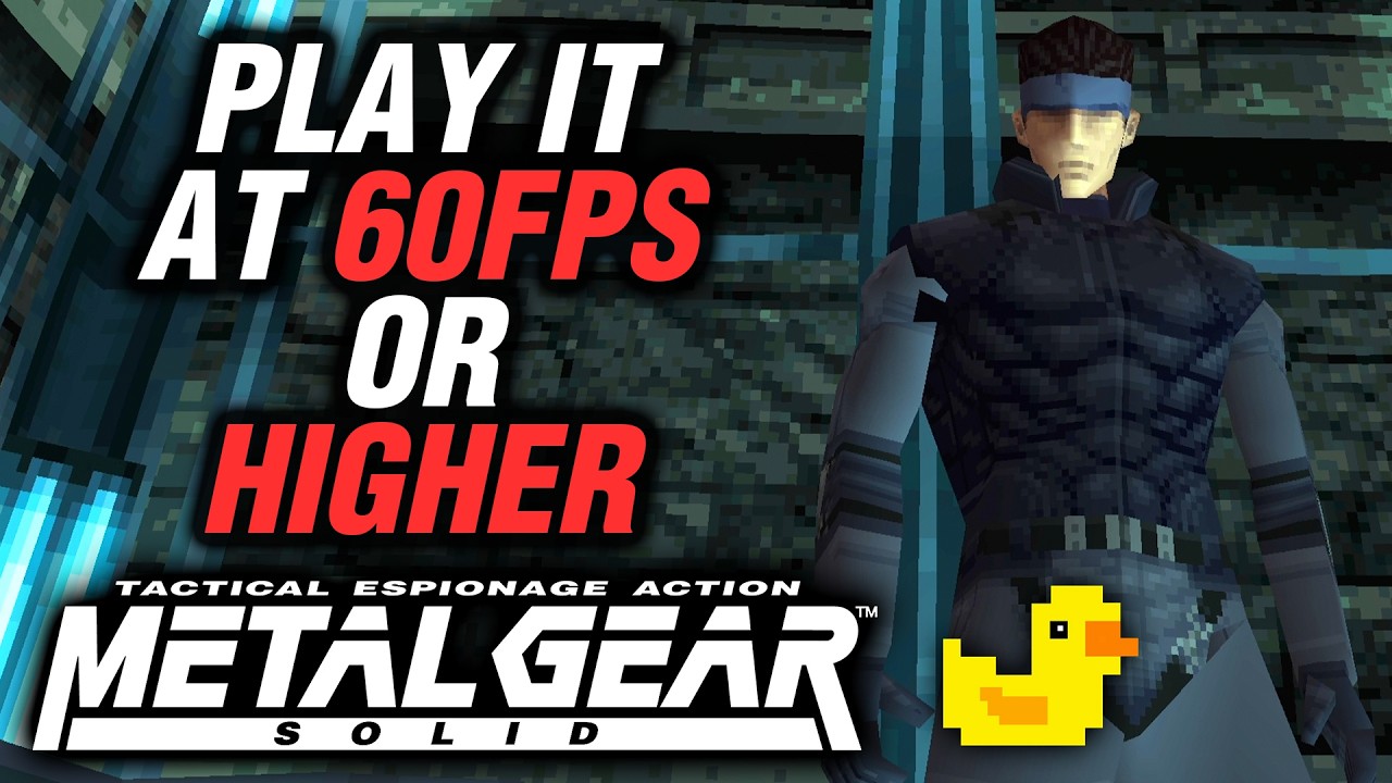 Вы можете играть в MGS1 на ПК со скоростью 60 кадров в секунду!