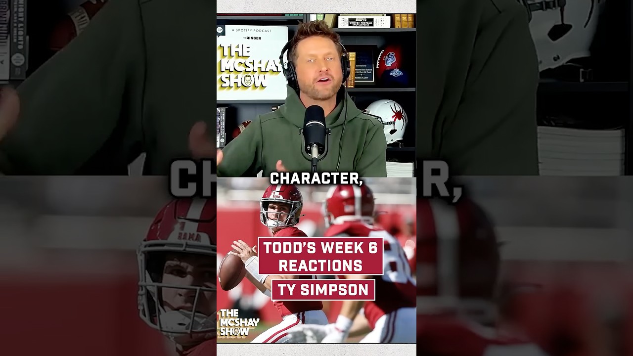 Ty Simpson has Developed into Alabama's Main Character | The McShay Show