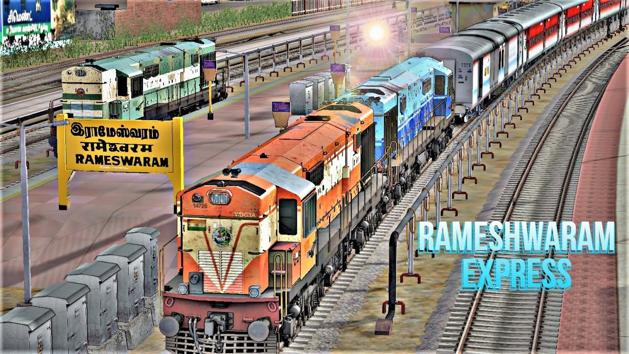 Rameshwaram Bhubaneshwar Express Short Journey across Pamban Bridge upto Mandapam | Railworks