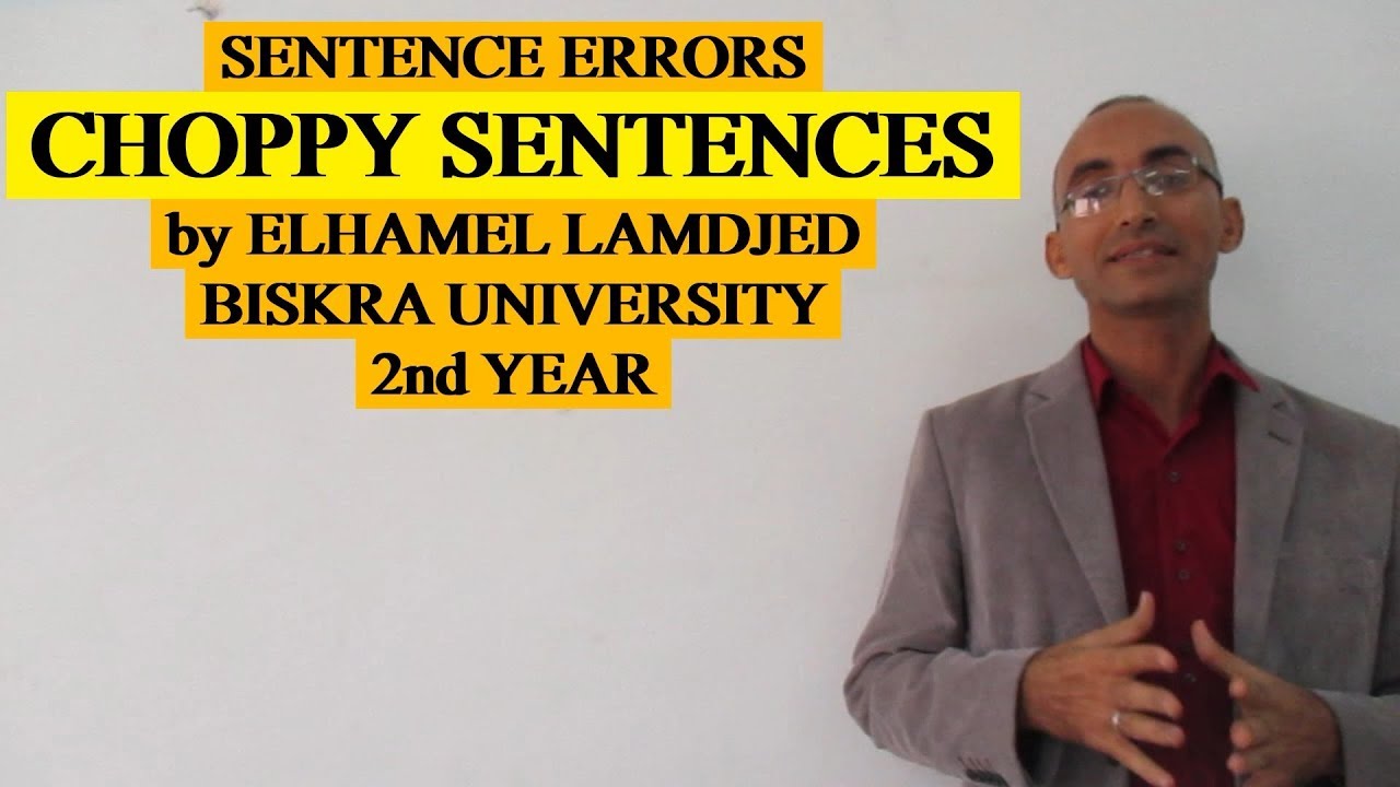 Written 6  CHOPPY SENTENCES