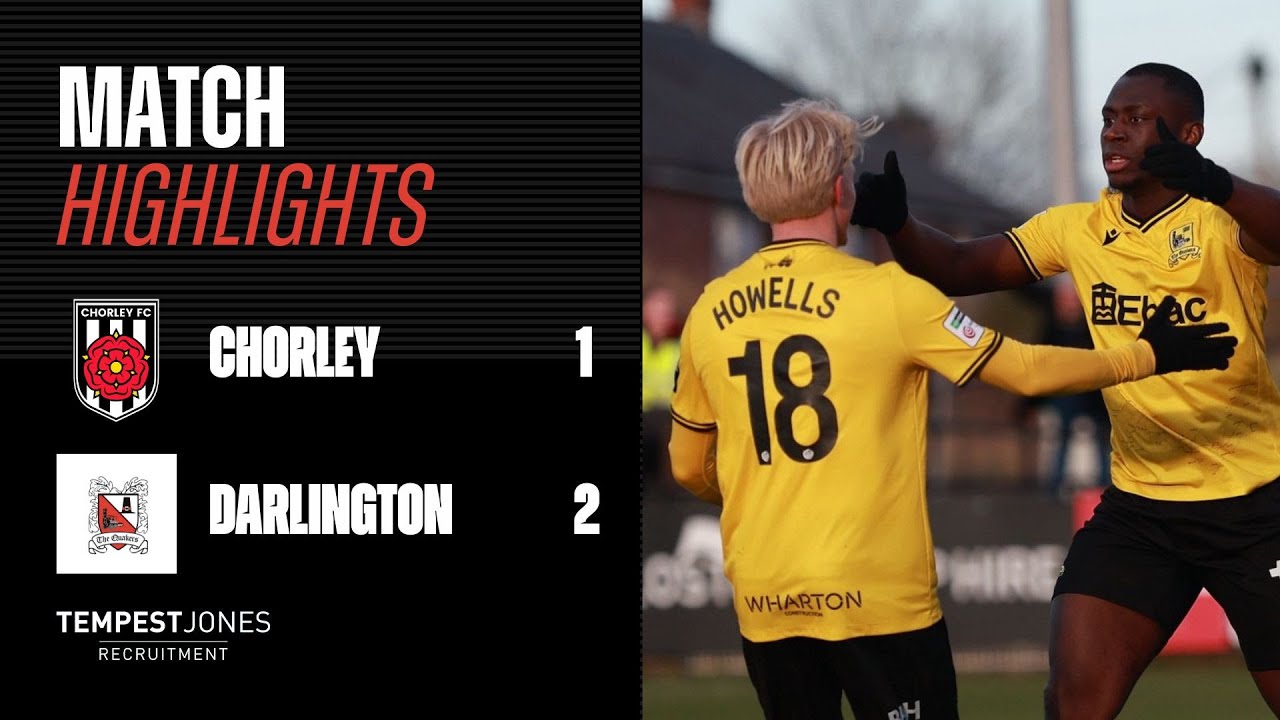 Highlights: Chorley 1 - 2 Darlington - National League North