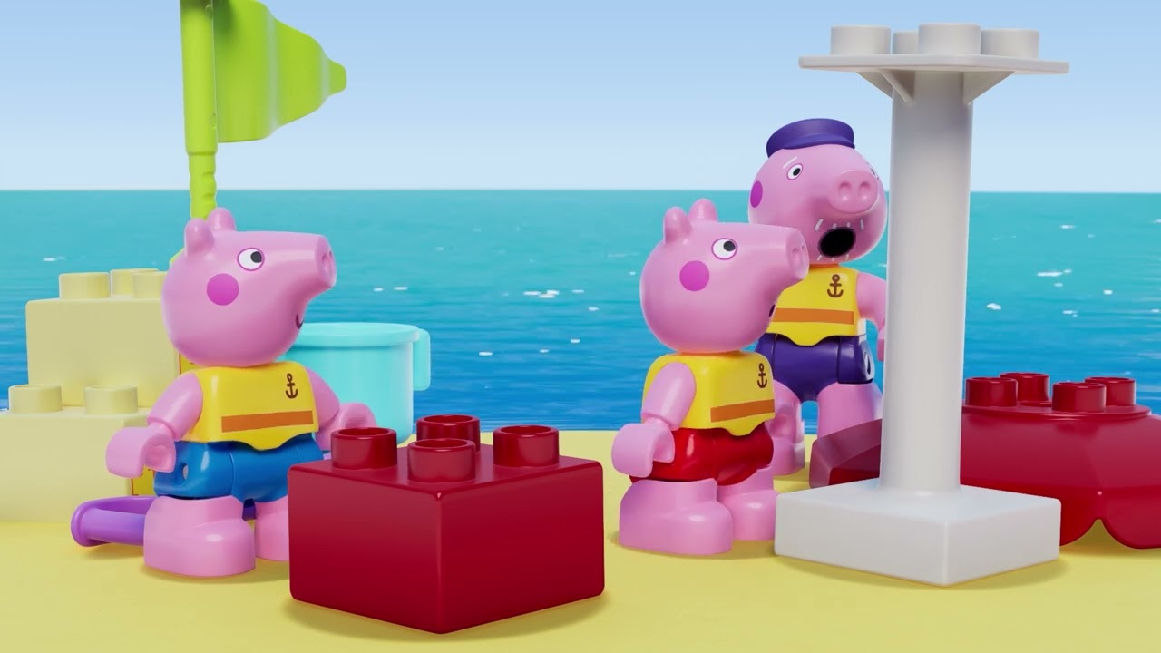 Sandy Island 🐽 Peppa Pig LEGO DUPLO 🟠 HasTV Play