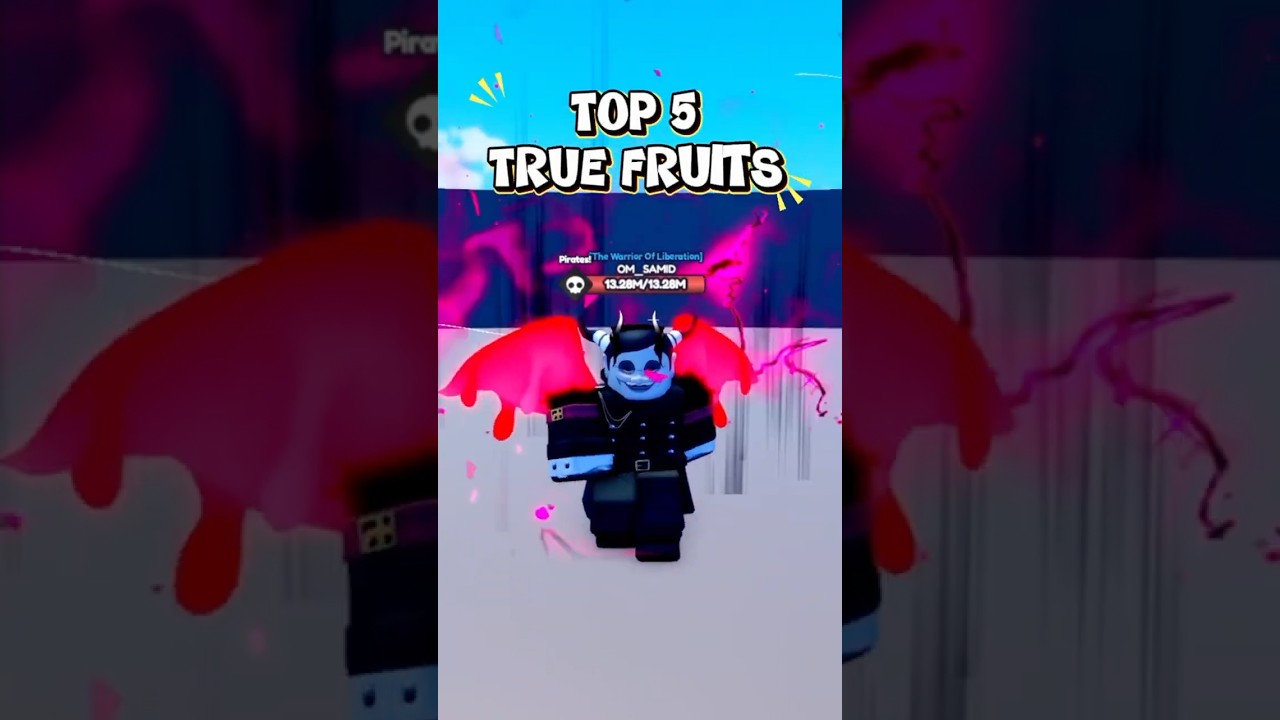 Top 5 True Fruits in One Fruit Simulator!  #onefruitsimulator #roblox #robloxshorts