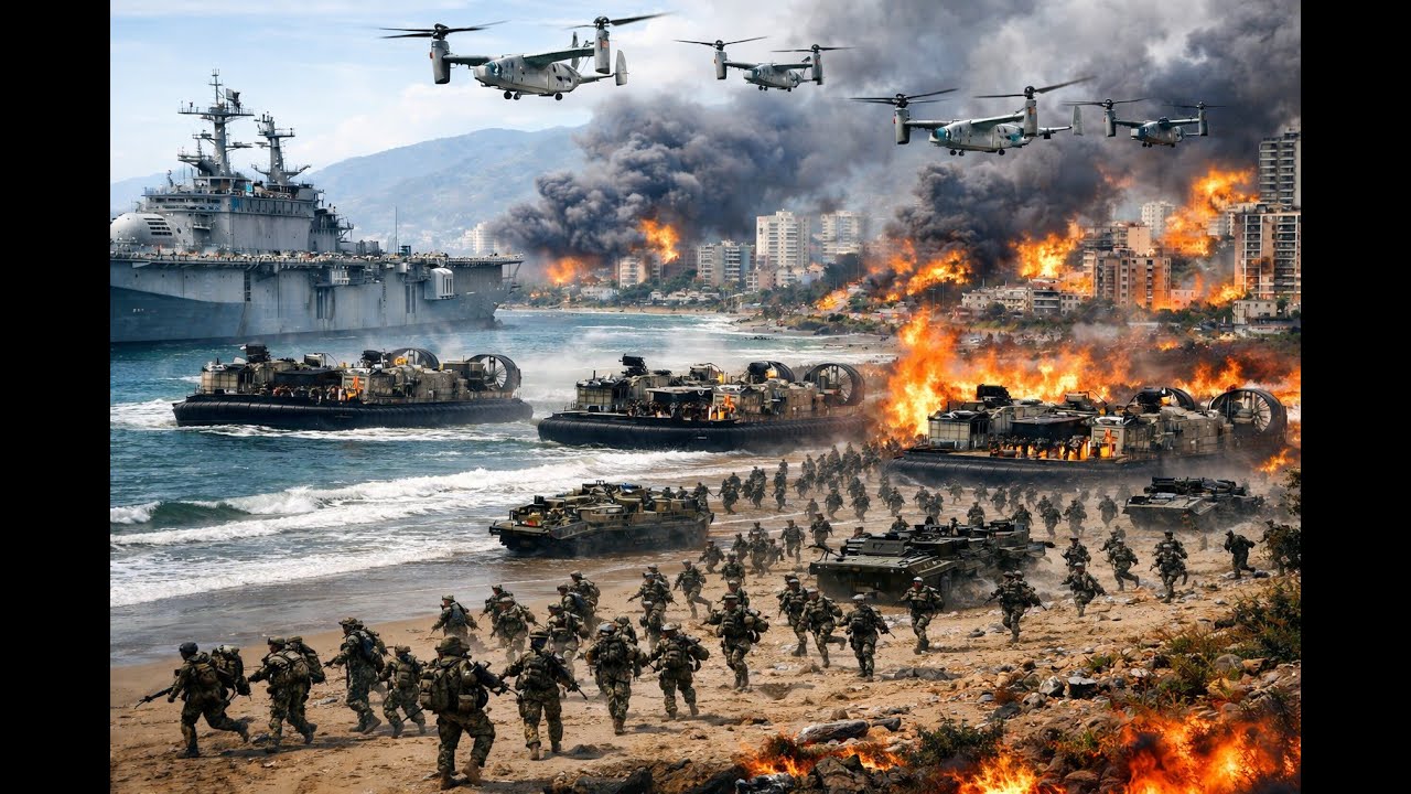 Venezuela in PANIC 🚨 Thousands of US Marines & Delta Force Enter Caracas | Military Alert