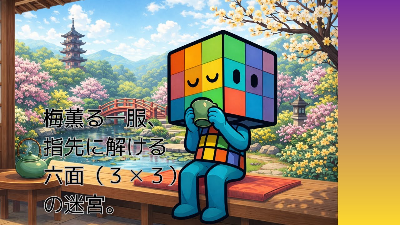 「ルービックキューブ6面完成（3✕3）までの手順を解説」７７