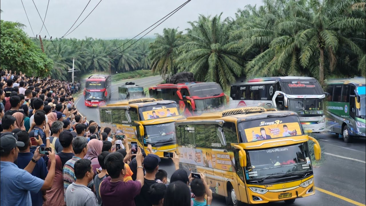 Dampak Terjebak Macet Berjam-Jam‼️Bus Pemudik Adu Balap