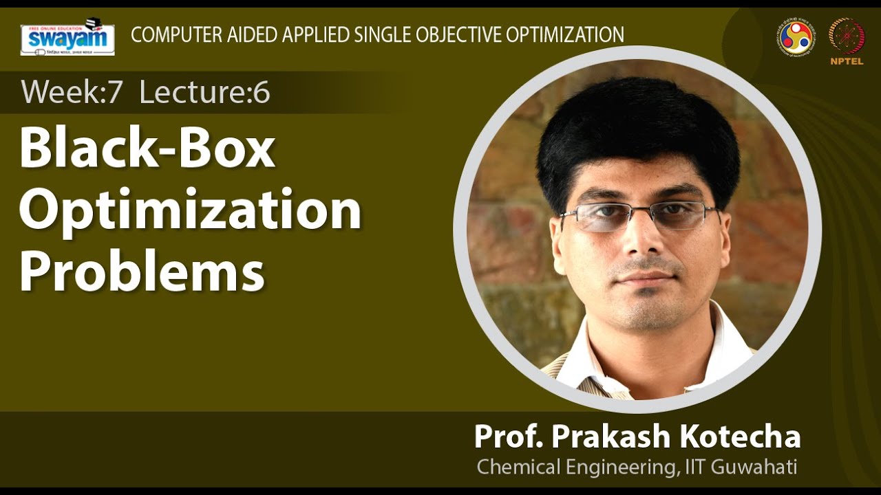 Lec 21 : Black-Box Optimization Problems