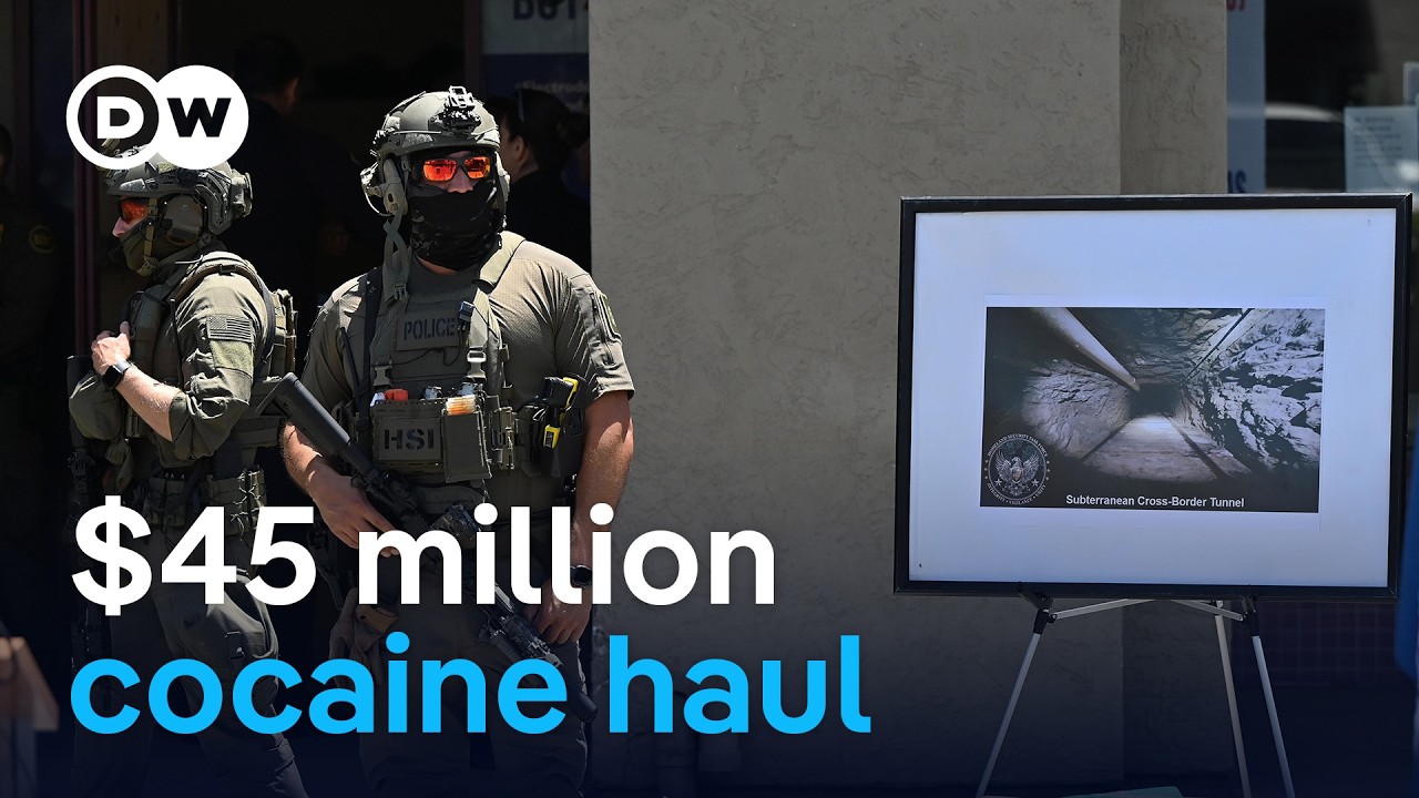 High-tech drug tunnel discovered between Mexico and California |&nbsp;DW News