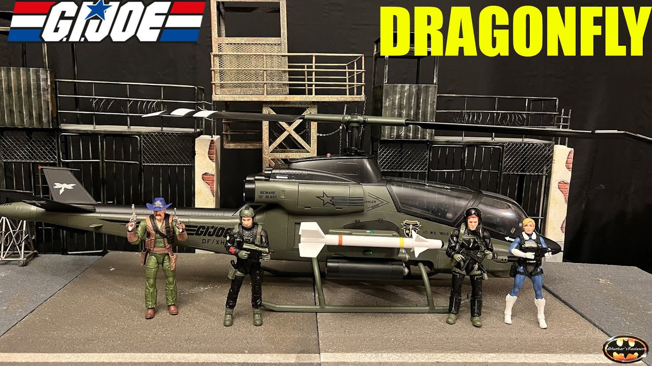 Hasbro G.I. Joe Classified Dragonfly Helicopter HasLab Action Figure Vehicle Review