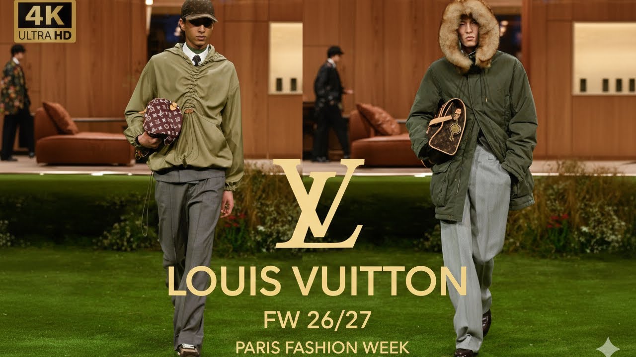4K | LOUIS VUITTON Осень-Зима 2026-2027 | Неделя моды в Париже