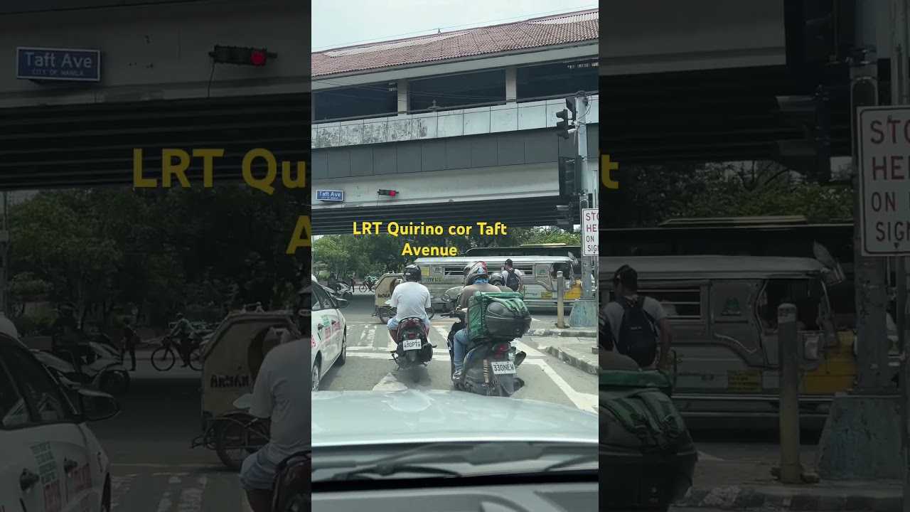 Light rail transportation #LRT system along Taft Avenue Manila