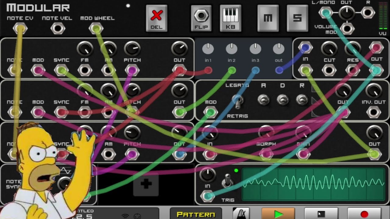 Lets create the GAMBLOR patch with the modular in Caustic 3