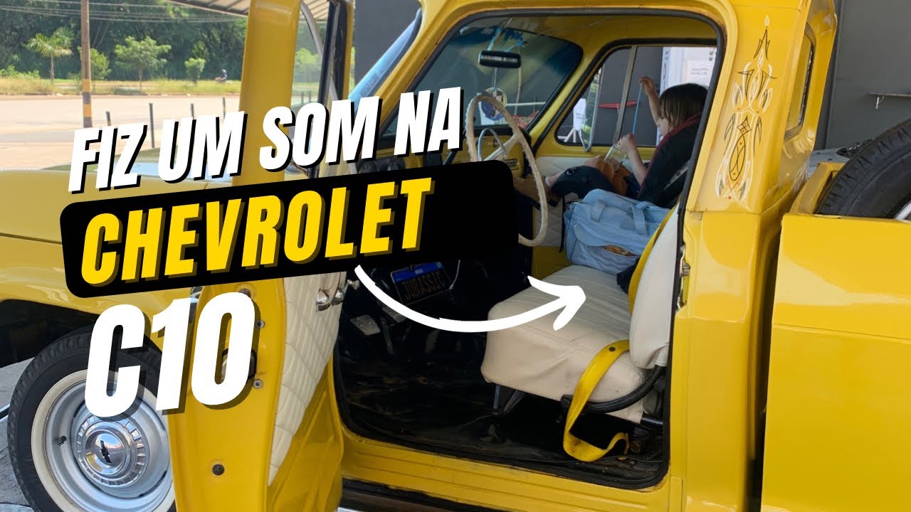 Som barato e eficiente para pick up antiga - Coloquei som na Chevrolet c10