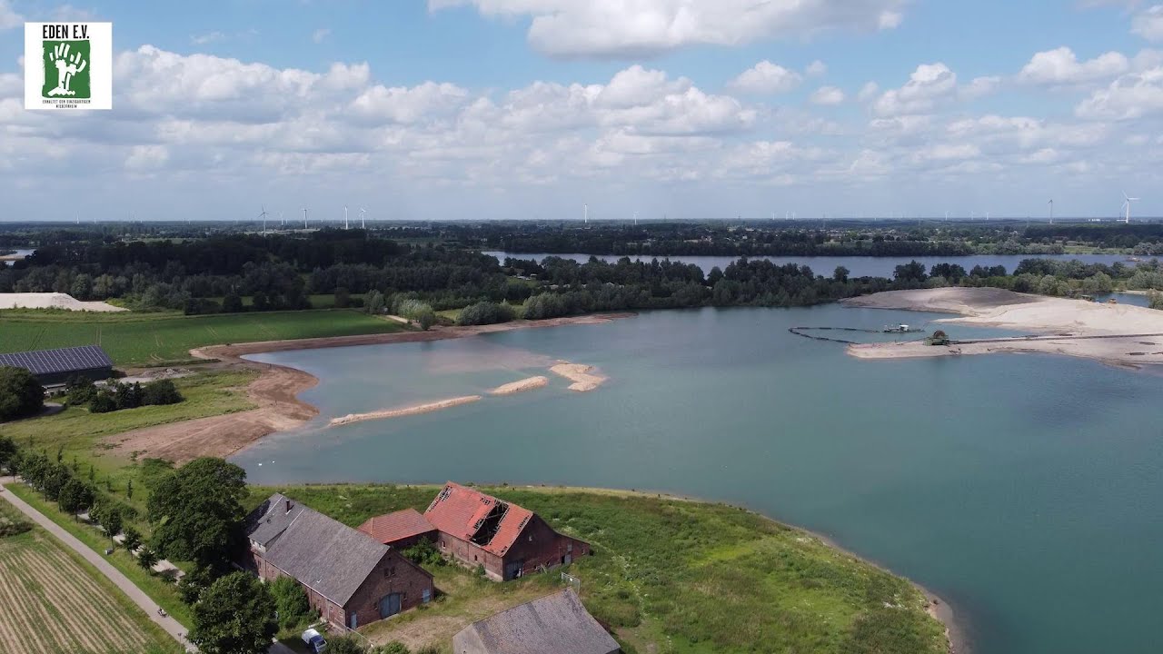 Kiesabbau am Niederrhein: Alte Bauernh&ouml;fe verschwinden