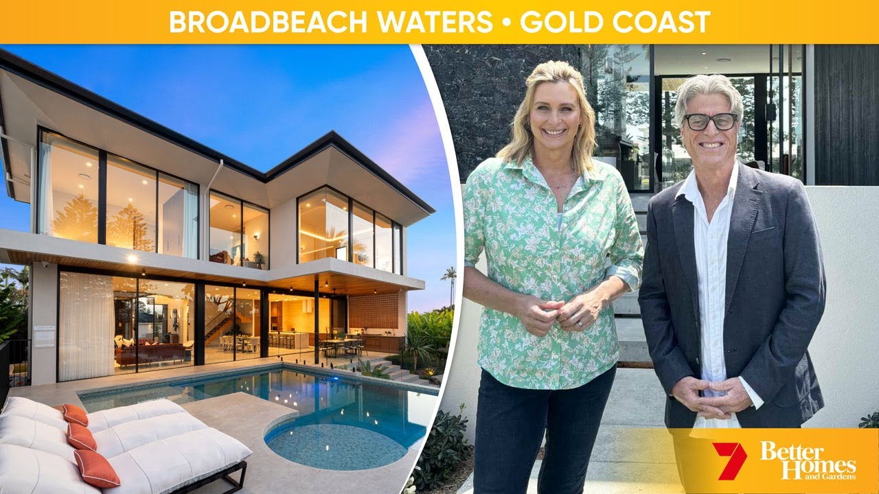 Better Homes and Gardens посещает наш дом-лауреат премии Broadbeach Waters Mater!