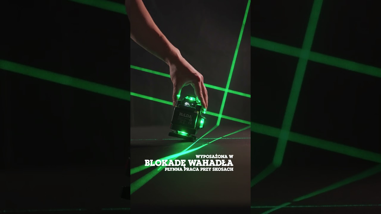 Poziomica laserowa 4D 16 linii hildatools.pl  Laser level 4D 16 lines