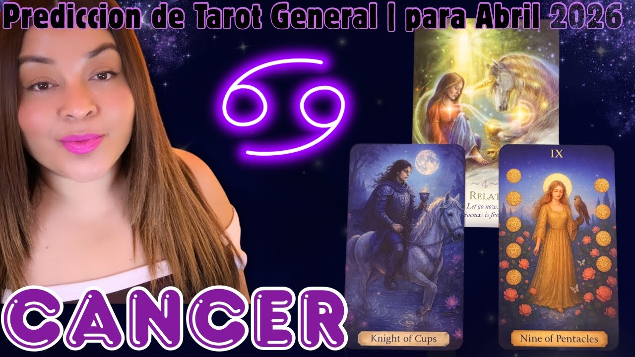 C&Aacute;NCER♋️ En Abril Vas a ganar lo perdido y m&aacute;s❤️Porque Tu debilidad se convirti&oacute; en tu fortaleza!