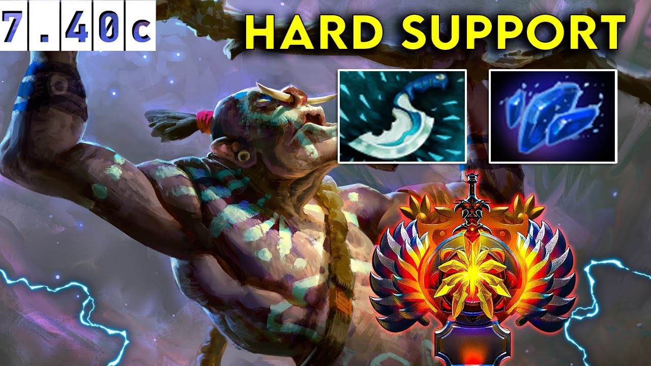 Witch Doctor Immortal Hard Support - Dota 2 Patch 7.40c Pro Pub Gameplay
