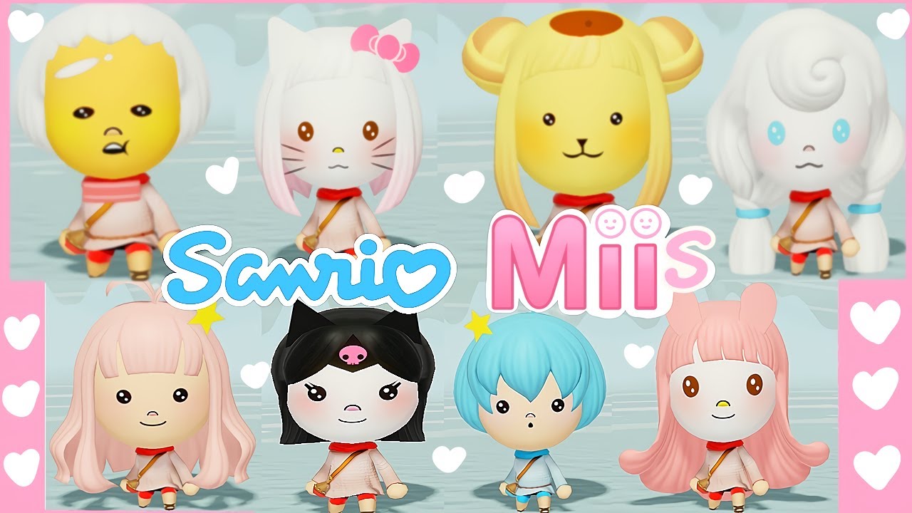 I made Sanrio Characters as Mii’s in Miitopia!