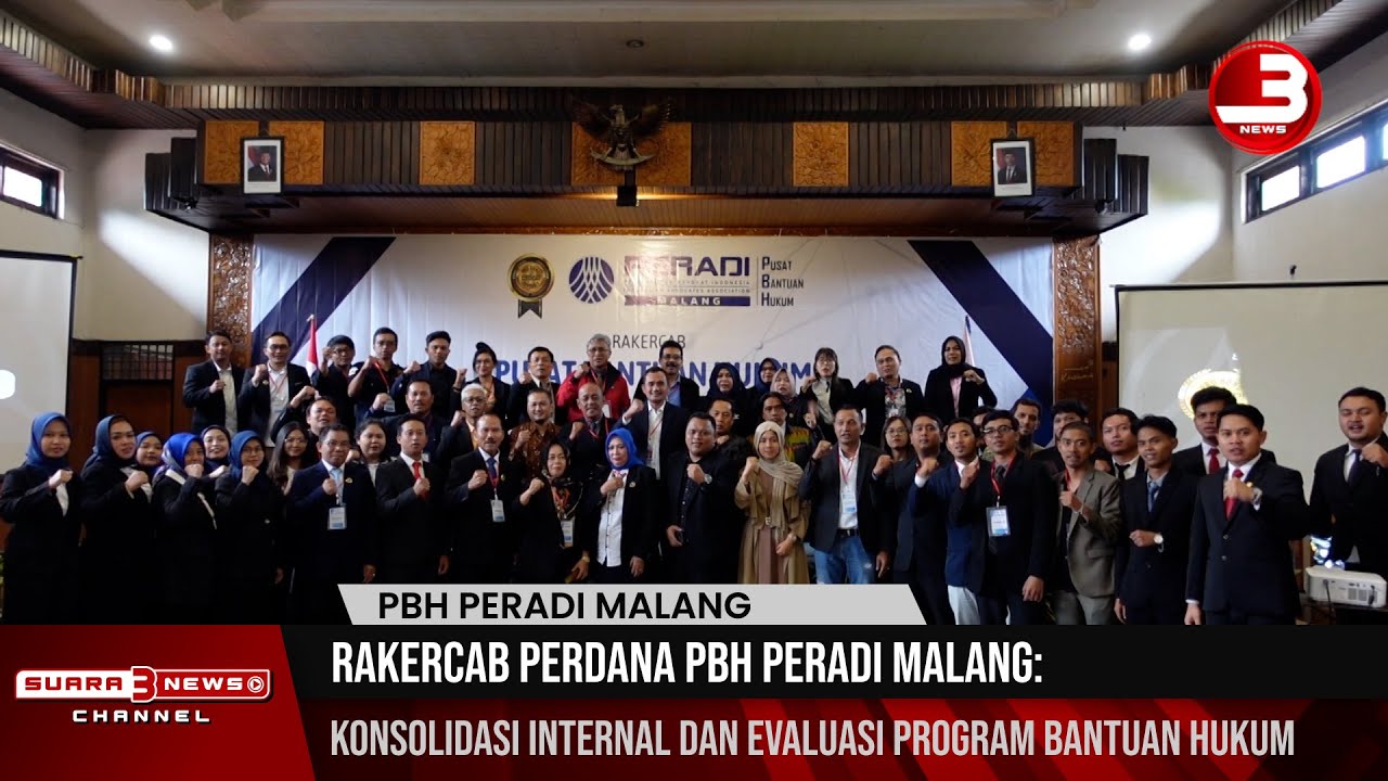 Rakercab Perdana PBH PERADI Malang  Konsolidasi Internal dan Evaluasi Program Bantuan Hukum