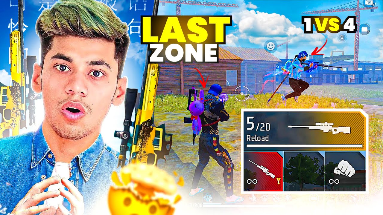 The End🔥2x AWM in Last Zone👽Top 1 Grandmaster !!