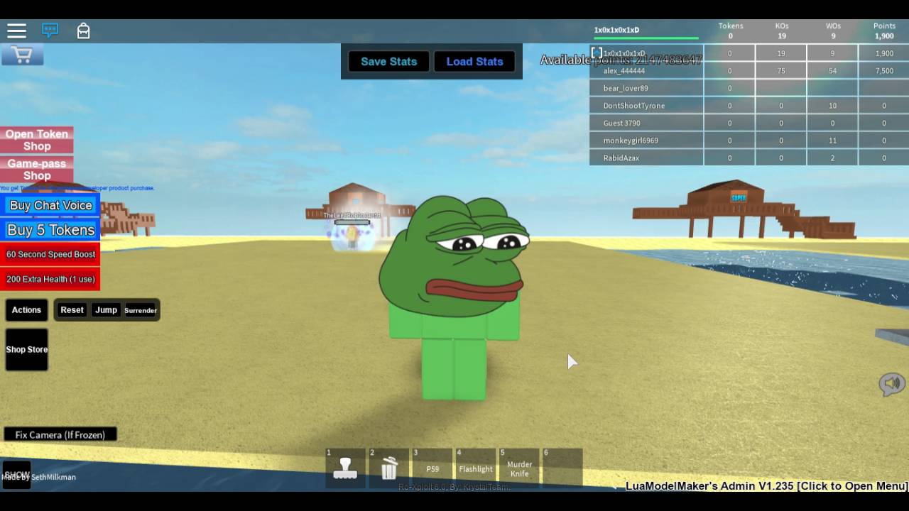 Roblox Exploiting #1 - Exploiting Build a Hangout And Fight on Roblox w/ 1x0x1x0!