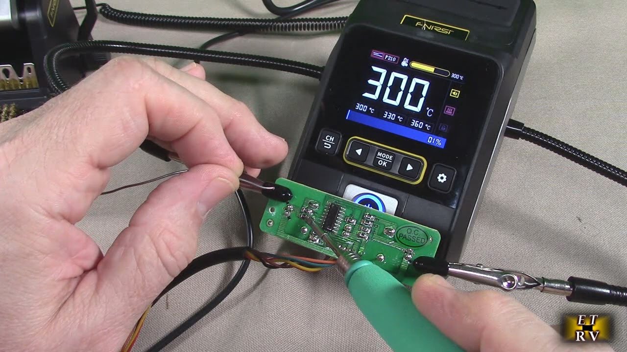 FNIRSI  200W Precision Digital Soldering Station- 3 Soldering Tips, 2 Helping Hands, Color Display