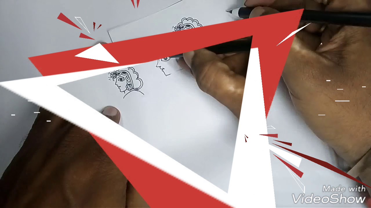 How to draw face in Tikuli Art #tikuli #tikuliart #folkart #bihar #drawing #art #mitaartsandcrafts 