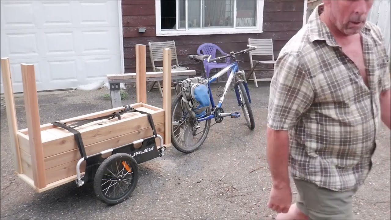 Planter Box Delivery with the Burley Flatbed Bike Trailer