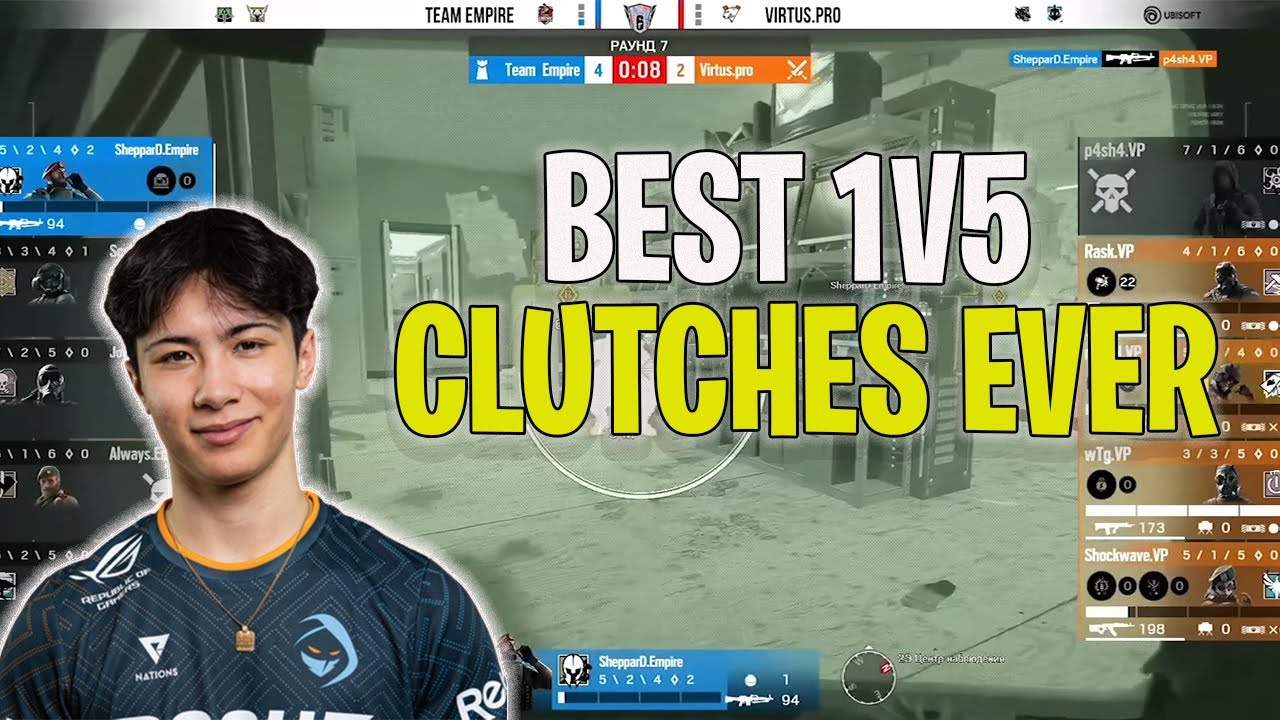 The Most INSANE 1v5 CLUTCHES In Rainbow Six Siege History