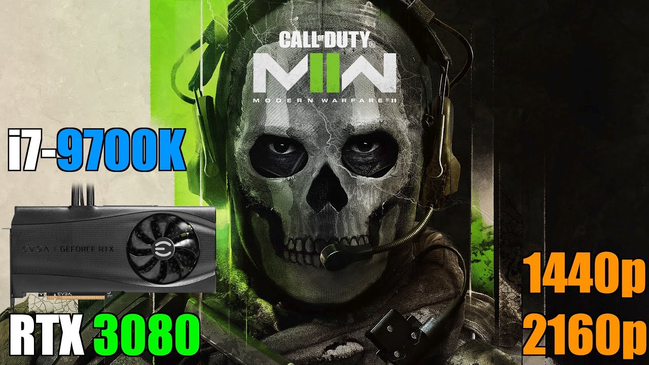 Call of Duty Modern Warfare 2 2022 l RTX 3080 i7 9700K l Ultra DLSS Settings l 1440p 4K