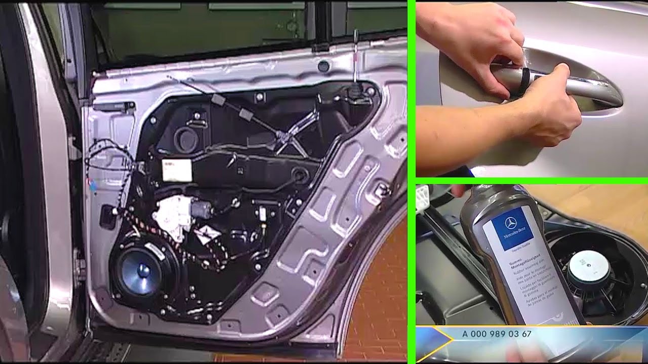Снятие и установка модуля задней двери Mercedes-Benz GL | X164