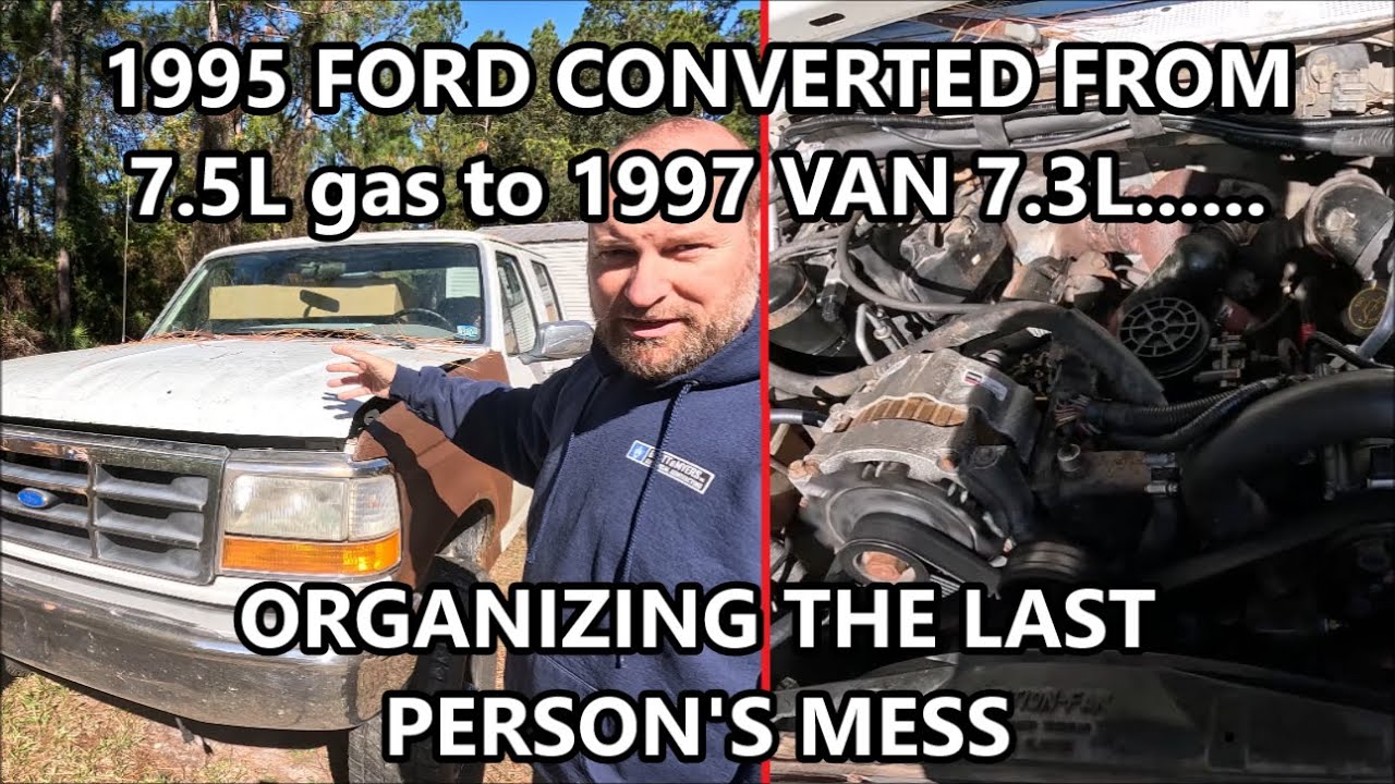 Ремонт Ford 7.3л 1995 года выпуска | устранение протечек в моторном отсеке, ремонт проводки и орг...